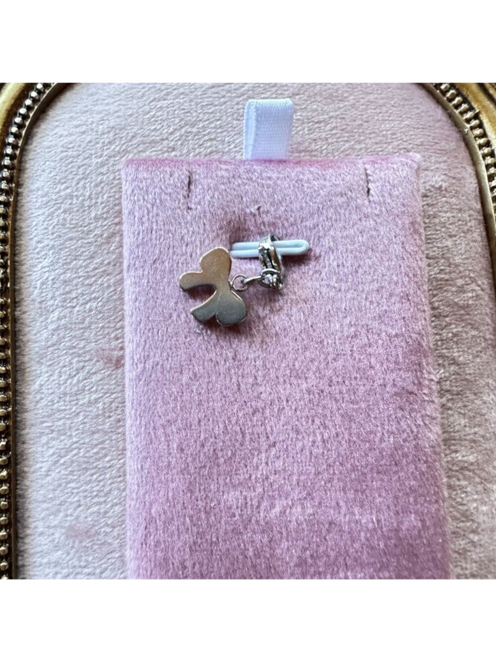 Stainless Steel Bow Charm With Lobster Clasp - Hypoallergenic Waterproof - Picture 9 of 13